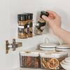 1/2Pcs Kitchen Storage Rack Seasoning Jar Storage Rack Simple Bottle Clip Wall Mount Spice Bottle Stand 5 Hole Ingredient Holder