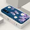 Colorful Butterfly Print Case For Samsung Galaxy S26 S25 Ultra S24 S23 S22 Plus S21 FE A15 A16 A17 A35 A36 A54 A55 A56 5G Soft Cover