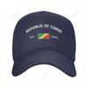 Unisex Baseball Cap Republic Of Congo EST Independence Day Wild Sun Shade Peaked Adjustable Outdoor Caps for Unisex Women