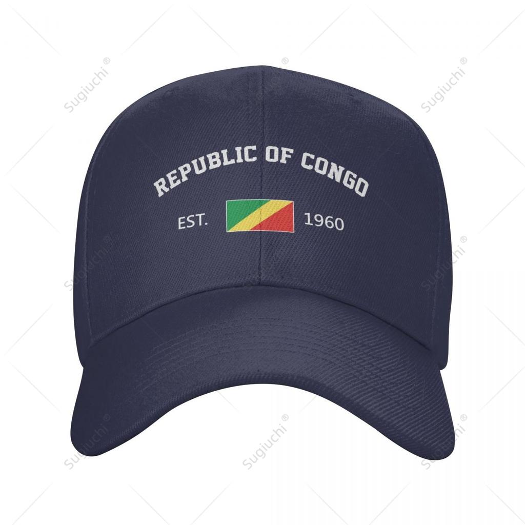 Unisex Baseball Cap Republic Of Congo EST Independence Day Wild Sun Shade Peaked Adjustable Outdoor Caps for Unisex Women