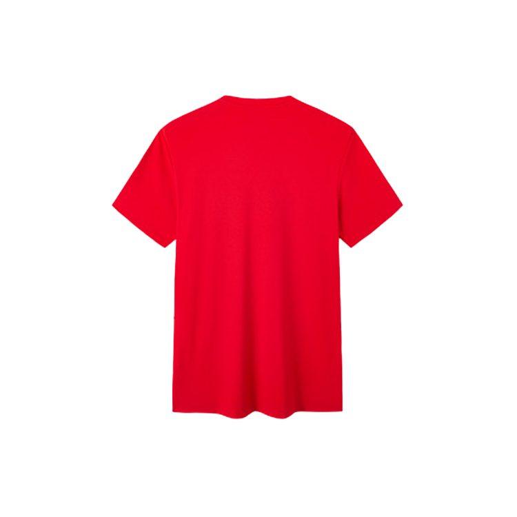 Anta Variety Training Collection T Shirts Men's Red Crew Neck Moderate Straight Fit 152227167-2