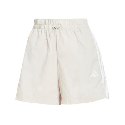Essentials 3-Stripes Lifestyle Woven Loose Comfortable Sports Shorts Women Shorts Beige White JC8165