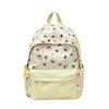 Schoolbag female Japanese ins fresh and sweet striped backpack junior high school students lightweight large capacity backpack high value