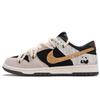 Dunk Panda Player Wood Grain Low Top Skateboard Shoes Men's Black Gray Yellow IB7720-110(Team62-)