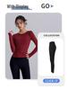 Backless Quick-Dry Slim Fit Long Sleeve Sports Top for Pilates & Yoga (Spring/Autumn)