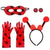 Cross-border Foreign Trade Seven-star Ladybug Jewelry Set Costume Accessories Polka Dots Halloween Cos Dress Up Party Fairy Stick