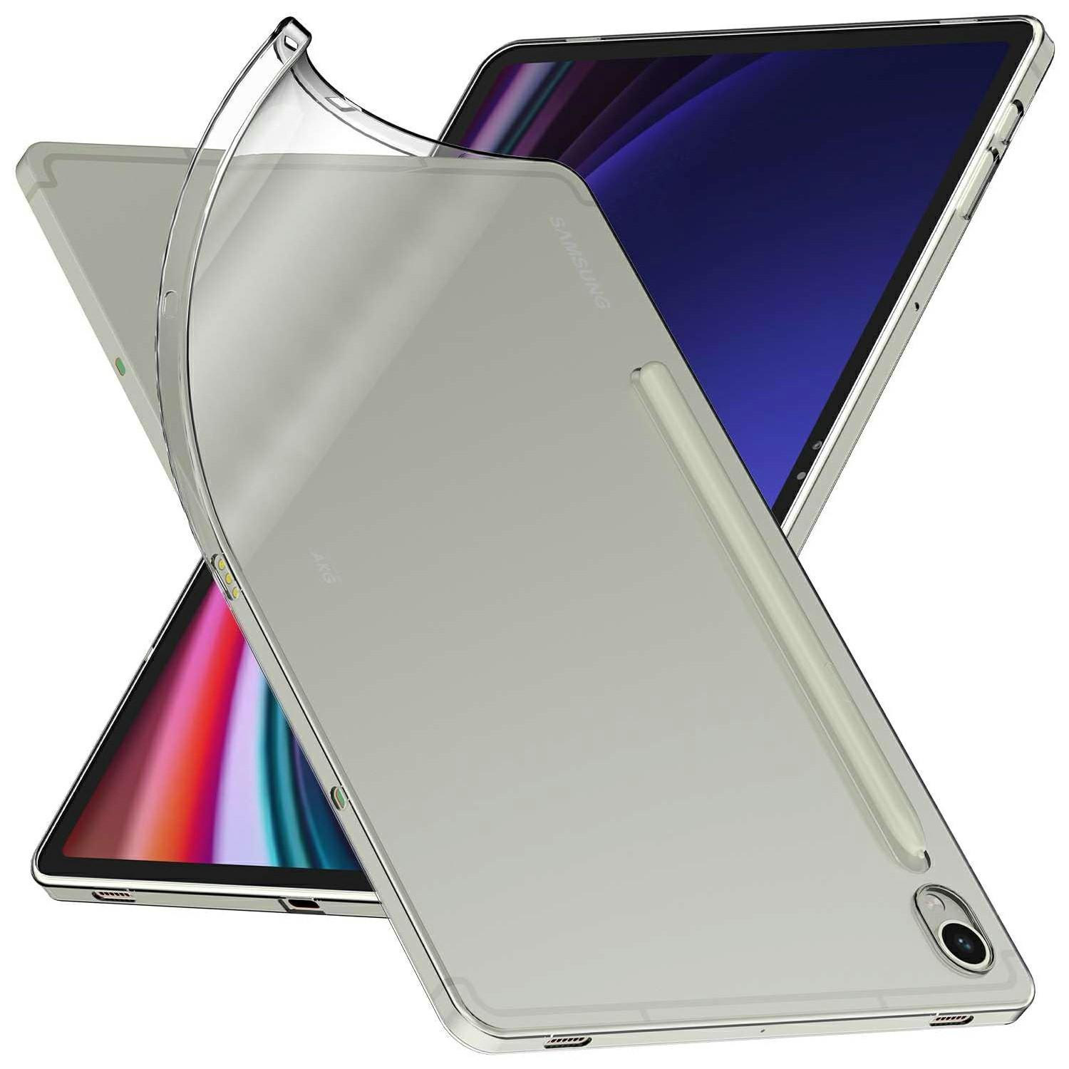 

For Samsung Galaxy Tab S10 FE/S9 FE Super Clear Case Drop Protection TPU Tablet Cover As Shown A