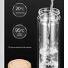Debo DEP-781 320ML doppelwandige tragbare Glaswasserflasche
