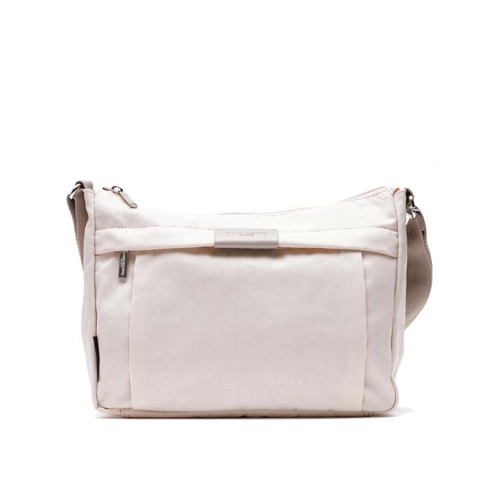 

HIROKO KOSHINO SPORTS Horizontal Shoulder Bag with L-Shaped Deodorizing Pouch, HKO01 (Ivory)