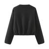 European and American style, new women's clothing, fashionable, casual, round neck soft flight jacket