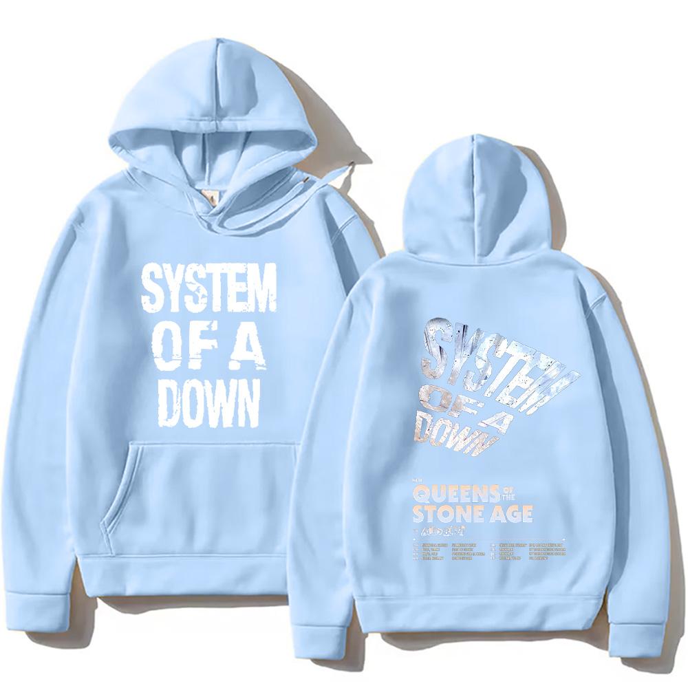 Rock Band System of A Down Hoodie System of A Down Tour 2026 Sweatshirt Alternative Metal Music Streetwear Unisex Gothic Top