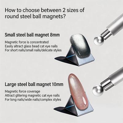 Pierścień magnetyczny Koci Oczko z uchwytem Narzędzia do paznokci Pusty efekt Koci Oczko Silny pierścień magnetyczny do lakieru żelowego DIY
