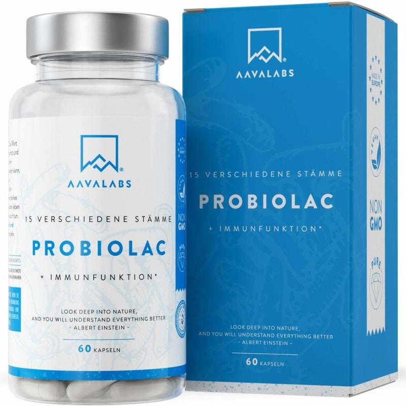 AAVALABS Probioc 60 Kapseln, 15 Stämme Probiotika & Inulin (2-Monats-Vorrat)