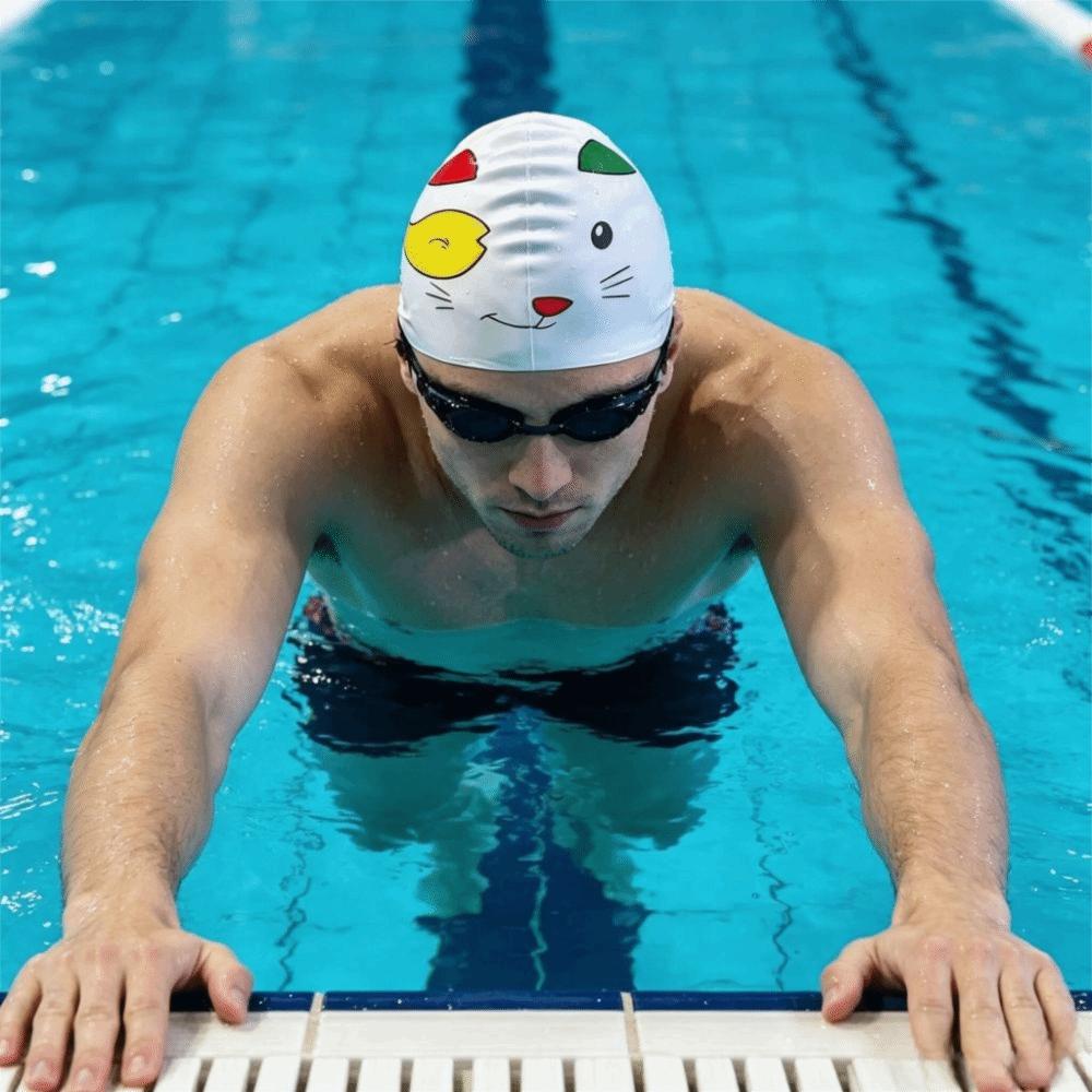 Elastic Silicone Swimming Hat Waterproof Waterproof Silicone Swimming Hat Swimming Hat For Adults
