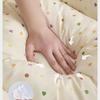 Strawberry Print Ruffle Princess Bed Teddy Bear Sleeping Sofa Four Seasons Universal Pet Supplies Soft Wrap Deep Sleep Small and Medium-sized Dogs