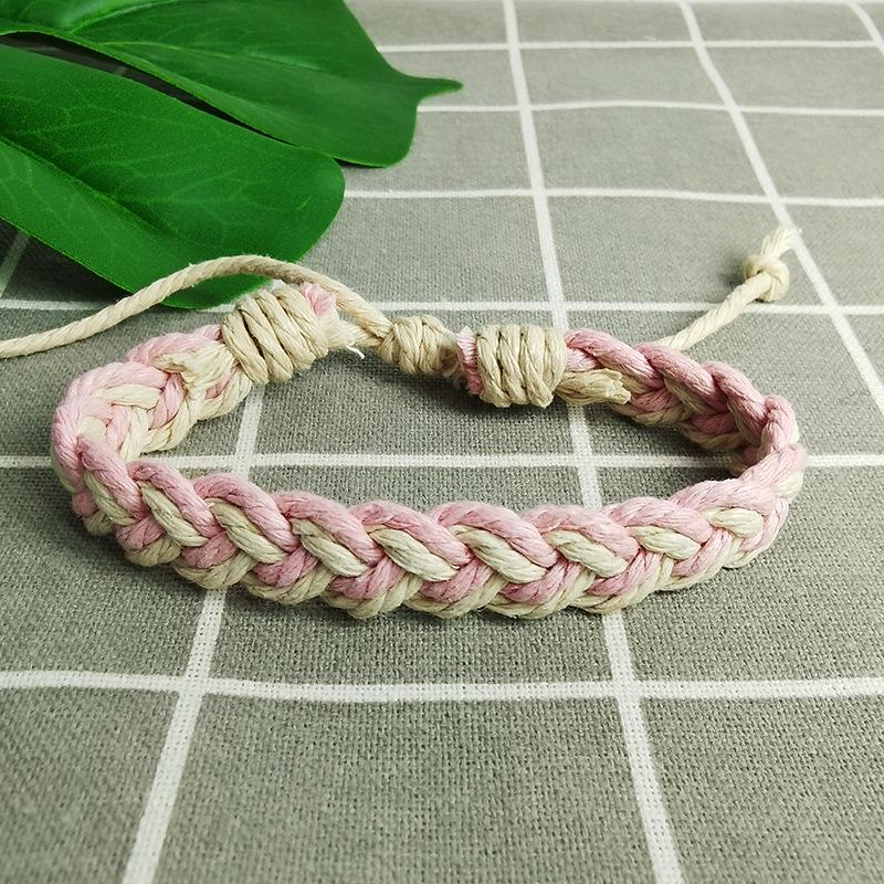 Handmade Korean Retro Adjustable Woven Bracelet for Men and Women