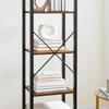 Estante Marrom Escuro Para Livros Estreita Loft Vr37 40X30X187,5 Begryf