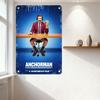 Anchorman The Legend of Ron Burgundy Retro Film Metallplåtskylt för Hembar Man Cave Väggdekor