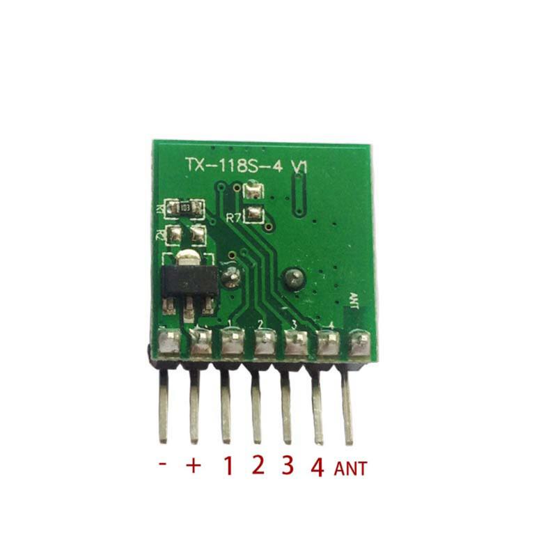 Wireless Mini 433Mhz RF Remote Control 1527 Learning Code Transmitter ...