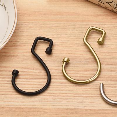 Ganci per tende da 2 pezzi, installazione semplice, ganci per appendere a forma di S salvaspazio regolabili per il bagno di casa