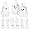 Halloween White Ghost Candy Bag Paper Party Favour Treat with Handle 1 5 10 Pack