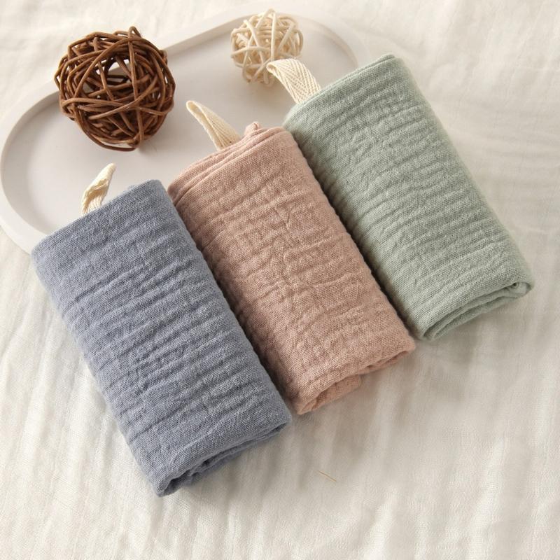 3PCS Cotton Handkerchief Face Towel 4-Layer Gentle and Absorbent Drooling Bib Mouth Wipe Cloth for Bathing and Feeding