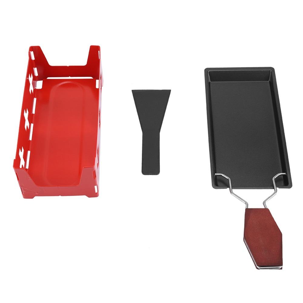 Carbon steel Portable Raclette Non-Stick Non-Stick Baking Tray Travel Outdoor Picnic