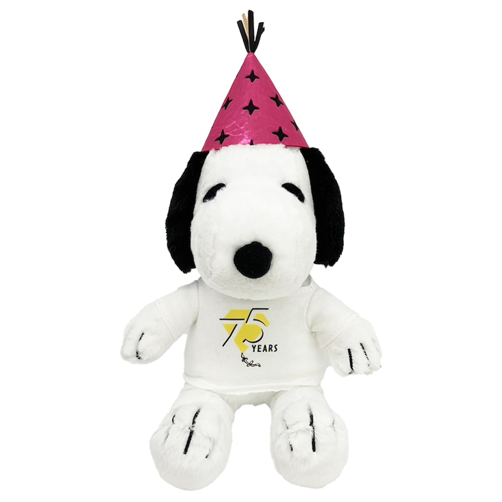 

Nakajima Corporation Peanuts Snoopy 75th Anniversary Party Hat Plush H21 x W13 x D14cm Toy, Small, 214119-25,