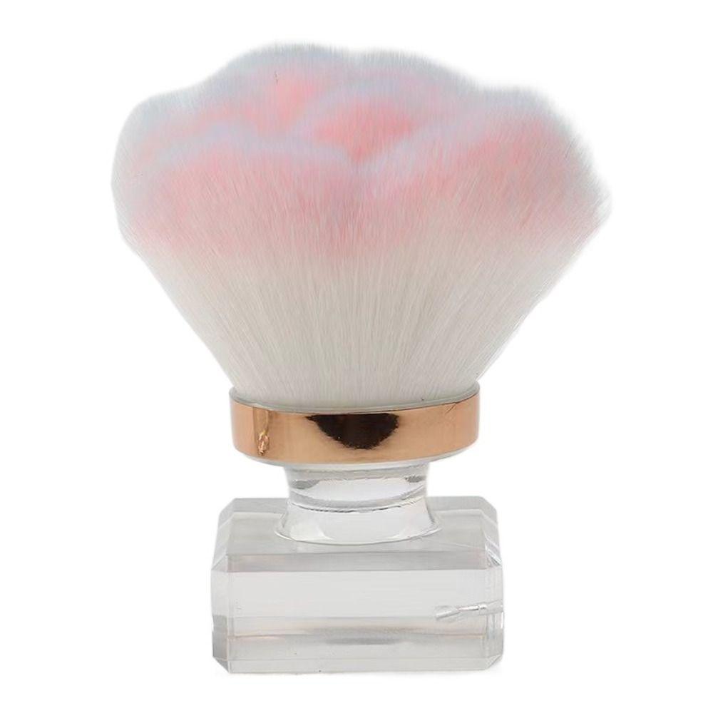 Mini Rose Shape Powder Blusher Brush Dust-proof Nail Art Nail Cleaning Brush Imitation Wool Manicure Makeup Brush Makeup