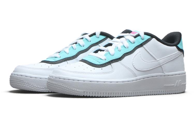 Nike Air Force 1 Low 'Double Layer Aqua Black' Gs BV1084-100