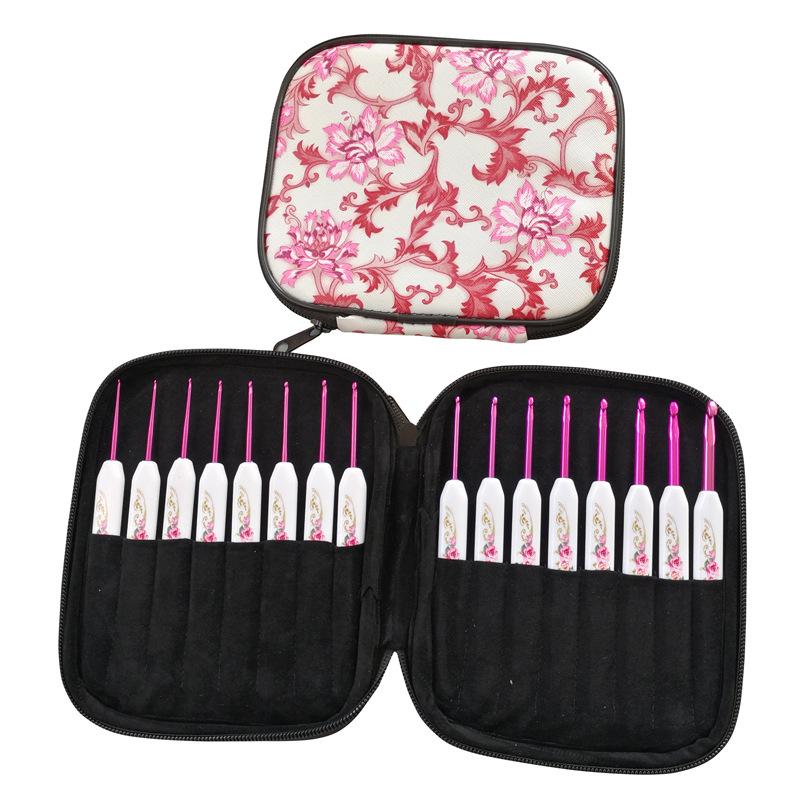 

Crochet Hooks Set 16 PCS Ergonomic Crochet Hooks Set Metal Crochet Hook Set Crochet Hooks Kit with Case For Hand Knitting Yarn