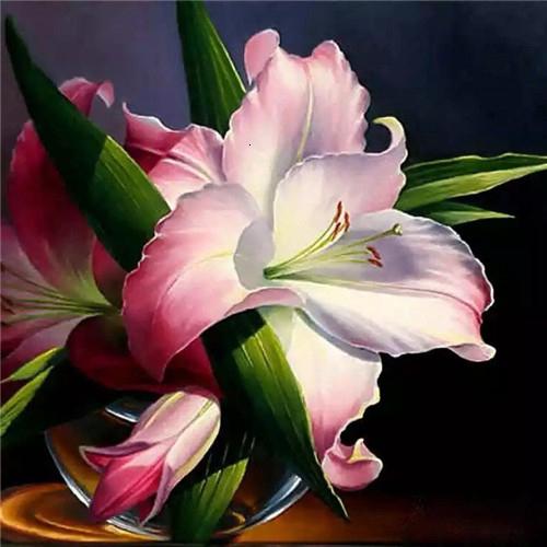 GATYZTORY 40x50cm Frame Painting By Numbers For Adults Color Flower Oil Picture HandPainted Diy On Canvas Home Wall Art
