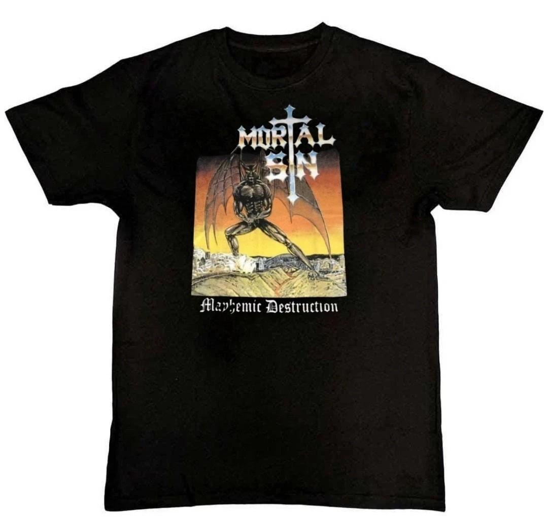 Mortal Sin - Mayhemic Destruction Graphic Unisex Mens T-Shirt MI1097 S разноцветный