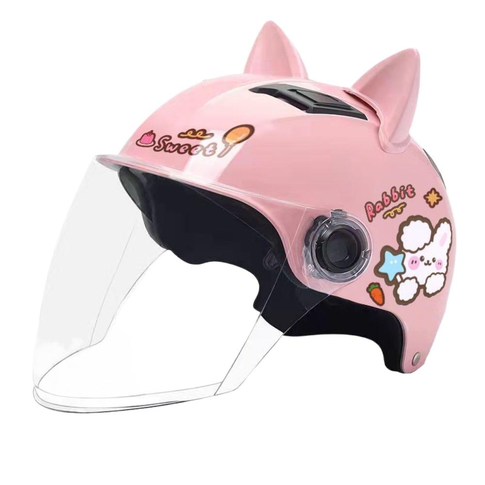 Cat Ears Electric Car Helmet Men and Women Half Helmet