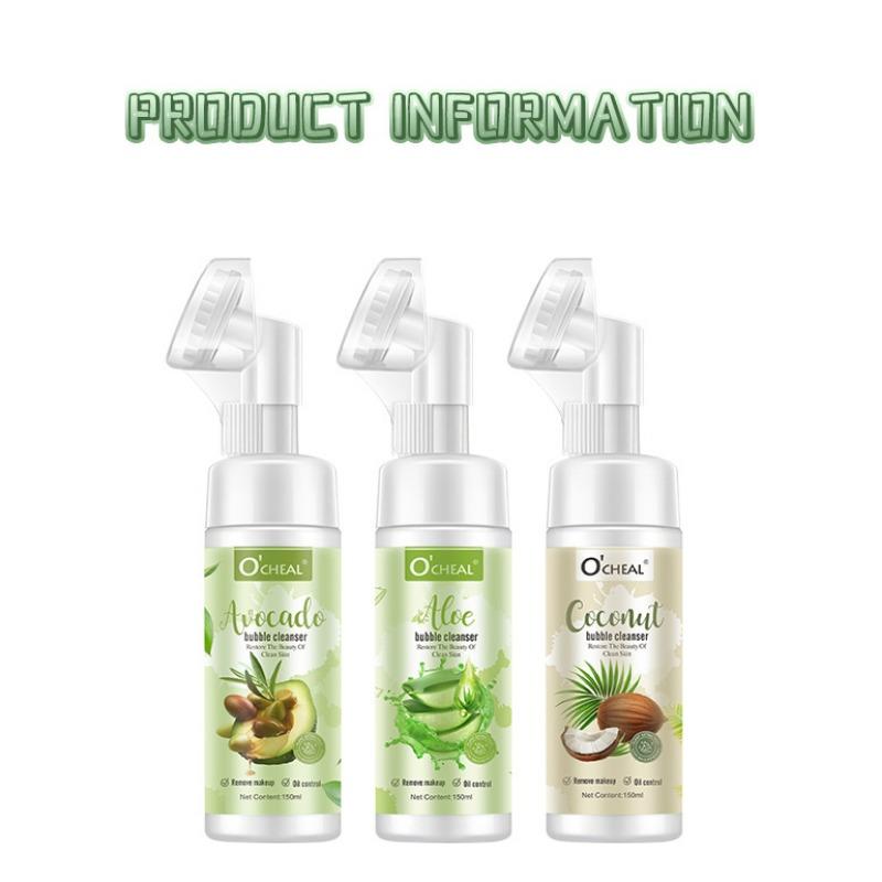 O'CHEAL Avocado Aloe Amino Acid Facial Wash Cleansing Foam Moisturising & Nourishing Cleanser