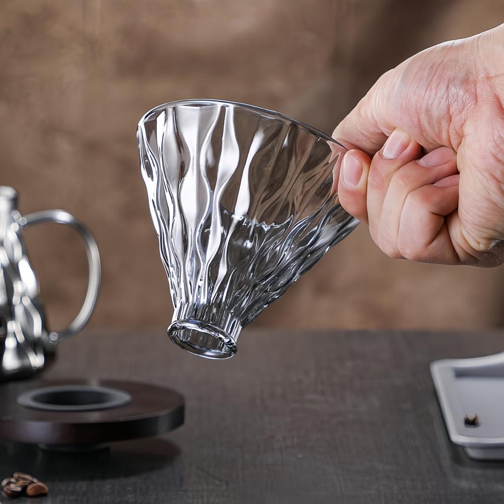 High Borosilicate Glass Coffee Sharing Pot Set Hand Brewed Coffee Filter Cup High Temperature Resistant Home Coffee Supplies