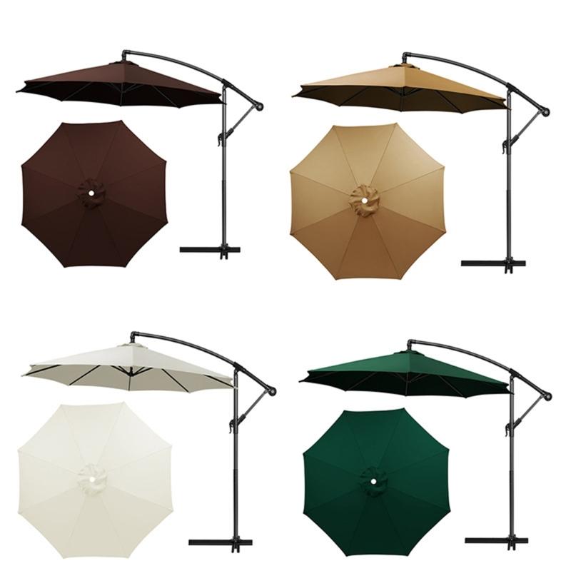 Ersatzbespannung für Marktschirme für den Außenbereich, 300 cm Durchmesser, 8 Rippen, Sonnenschutz, Wasserdichtes Polyestergewebe