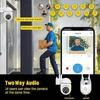 [BUY 1 TAKE 1]A7 PRO CCTV camera connect to cellphone CCTV Camera No Needed WIFI 8MP Two-Way Voice IP66 360° rotation CCTV Camera No Need Internet