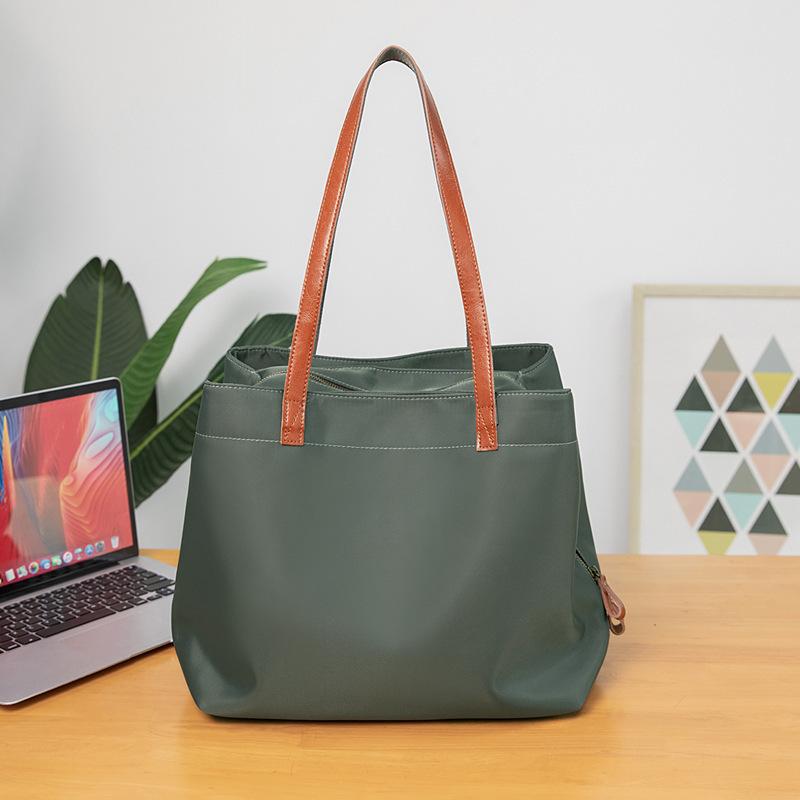 New Women's Bag Casual Nylon Oxford Cloth Large Capacity Tote Bag Easy To Match Shoulder Bag Trendy Canvas Handbag