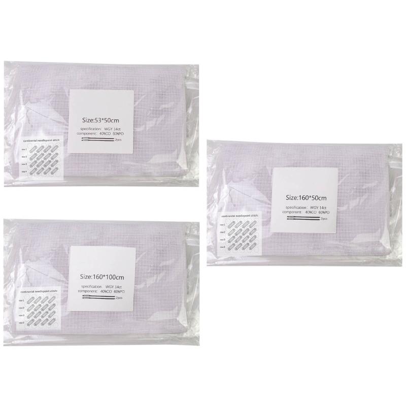 14CT Needle Point Canvas Needlepoint Canvas Mesh Canvas Sheets Practical Mesh Sheets Easy to Use for Embroidery Crafting