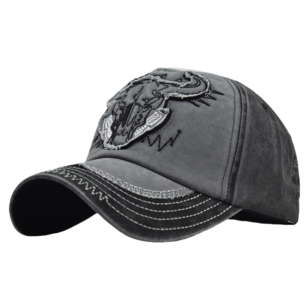 

Бейсболка CZA442 [Белый Клык], Кепка, Кепка, Вышитая, Выстиранная, Регулируемая, Повседневная, Стильная, Мужская, Женская, (Серый) серый