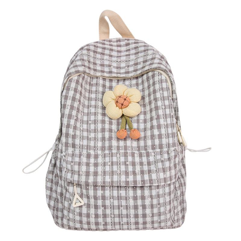 Japanese Ins Campus Forest Plaid Backpack for Girls  Middle School Girls High School Students  Lightweight School Bags  Versatile Backpacks