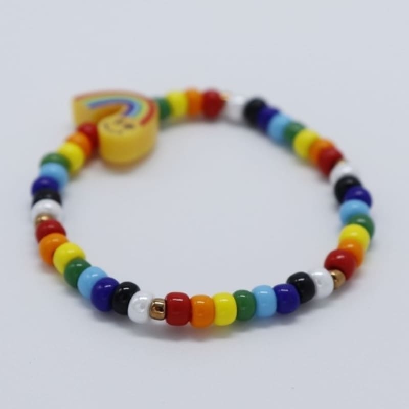 BONBEAU Rising rainbow smile beads Bracelet