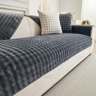 Winter Living Home Non-slip Flannel Sofa Cushion Couch Sofa Covers Warm Slipcover Funda Sofa Mats