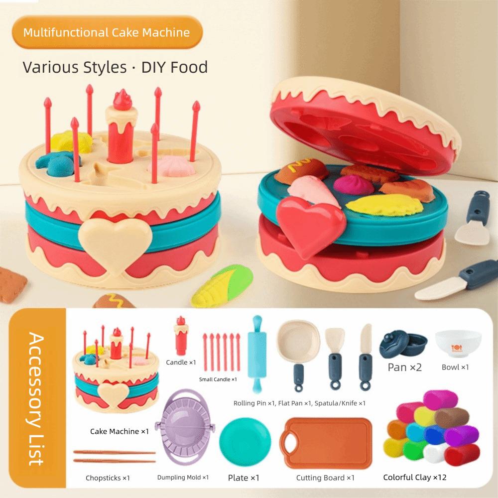 Table Snack Kids Pretend Cooking Toy with Storage Case Afternoon Tea Toy Set  Pretend Play