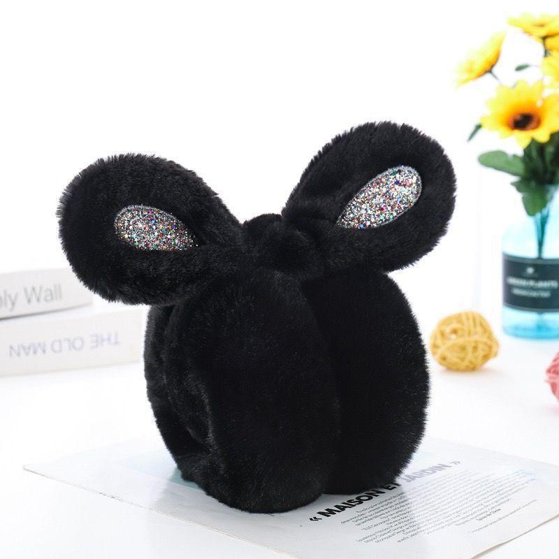 Dámské skládací korejské chlupaté náušníky vysoké hodnoty pro ochranu proti chladu na podzim a v zimě