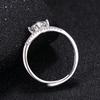 1 Carat D Color Moissanite & 925 Sterling Silver Women's Engagement Ring