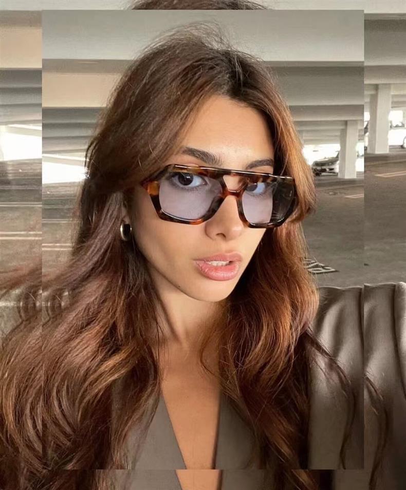 RIVER Handmade Square Sunglasses for Men & Women - Fashionable, Versatile Sun Protection for Vacation & Parties