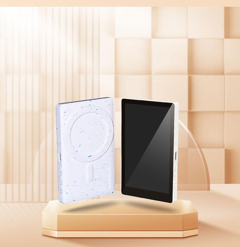 

Магнітний екранний монітор для селфі, портативний дисплей, задня камера для телефону для селфі, відеоблог у прямому ефірі для iPhone 16 15 huawei xiaomi білий