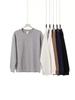 320g Heavyweight Men's Drop Shoulder Cotton Hoodie - Thick Long Sleeve Base Layer for Autumn/Winter